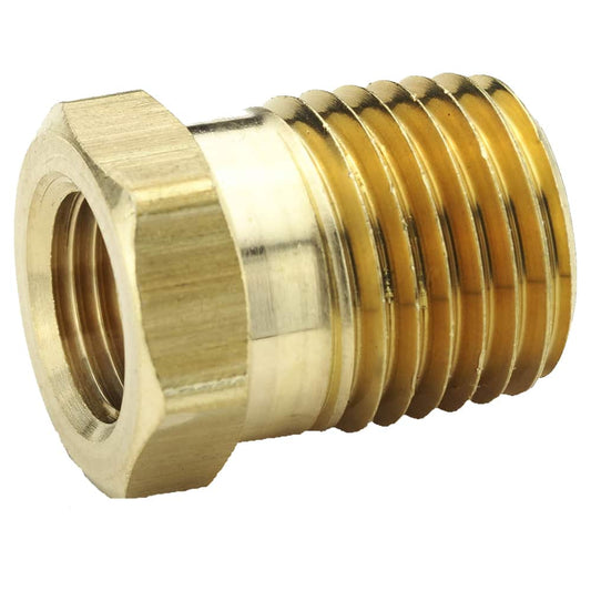 3/8" Male NPT x 1/8" Female NPT Brass Reducer Bushing